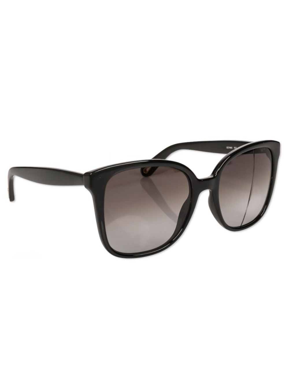 Chloé Black Square Oversized CE766S Sunglasses with Gold Accents 56 mm #26